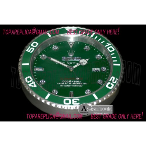 Rolex Dealer Clock Submarina Style Swiss Quartz