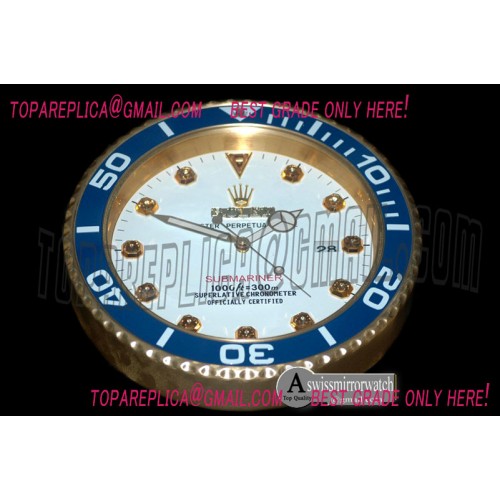 Rolex Dealer Clock Submarina Style Swiss Quartz