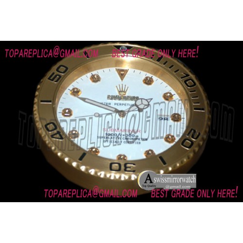 Rolex Dealer Clock Submarina Style Swiss Quartz