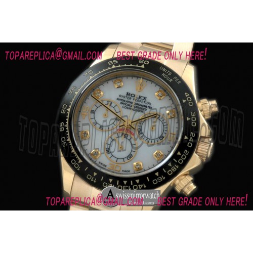 Rolex Daytona 116528 YG/YG White Diam A-7750 Sec@6 Rolex Daytona 116528 YG/YG White Diam A-7750 Sec@6