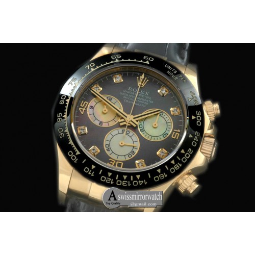 Rolex Daytona 116528 YG/LE M-Grey Diam A-7750 Sec@6
