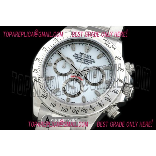 Rolex Daytona 116520 SS/SS White Stick A-7750 Sec@6 28800bph
