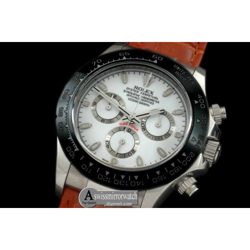 Rolex Daytona 116506 SS/Cer/LE White A-7750 Sec@6