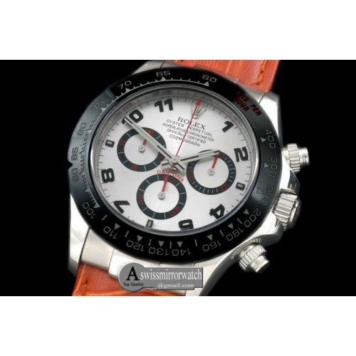 Rolex Daytona 116519 SS/CER/LE White Num A-7750 Sec@6