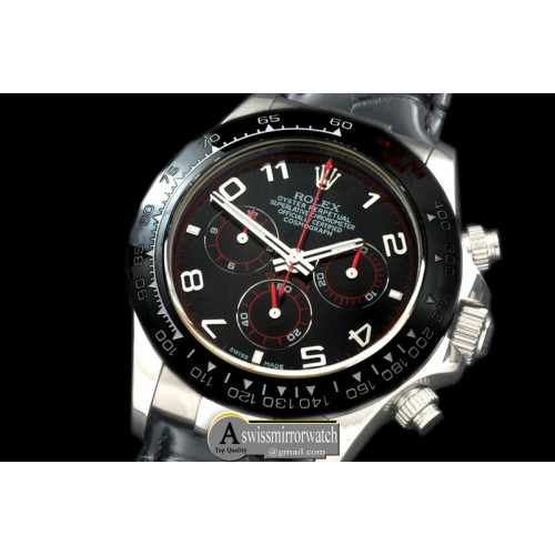 Rolex Daytona 116519 SS/CER/LE Black Num A-7750 Sec@6 Rolex Daytona 116519 SS/CER/LE Black Num A-7750 Sec@6