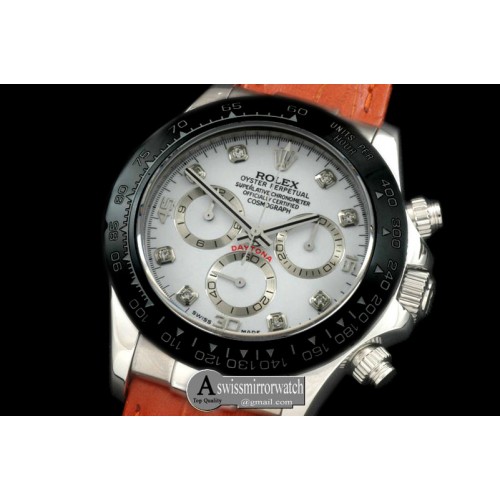 Rolex Daytona 116519 SS/CER/LE White Diam A-7750 Sec@6 Rolex Daytona 116519 SS/CER/LE White Diam A-7750 Sec@6