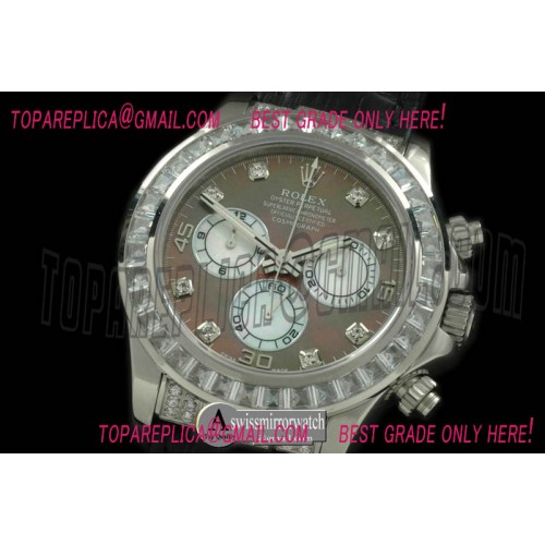 Rolex 2011 SS/SQ-Diam/LE Grey/Wht Diam A-7750 Sec@6 Rolex 2011 SS/SQ-Diam/LE Grey/Wht Diam A-7750 Sec@6