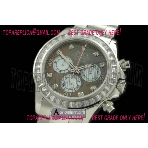 Rolex 2013 SS/SQ-Diam/SS Grey/Wht Diam A-7750 Sec@6 Rolex 2013 SS/SQ-Diam/SS Grey/Wht Diam A-7750 Sec@6
