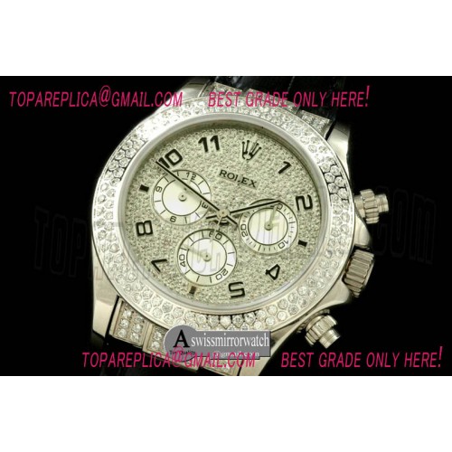 Rolex Daytona SS/LE/2Diam Bez Full Diam Num A-7750 Secs@6.00