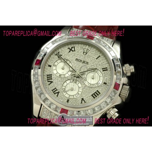 Rolex Daytona SS/LE/SQ-Diam Bez Full Diam Roman A-7750 Secs@6.00