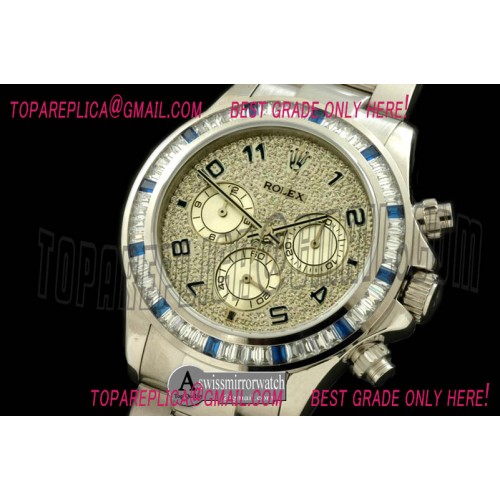 Rolex SS/SS/SQ-Diam Bez Full Diam Num A-7750 Secs@6.00