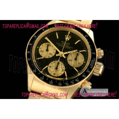 Rolex 6265 YG/YG Black Asian Venus 75 H/W