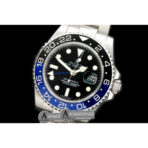 Rolex SS/SS 2013 GMT Black A-2836