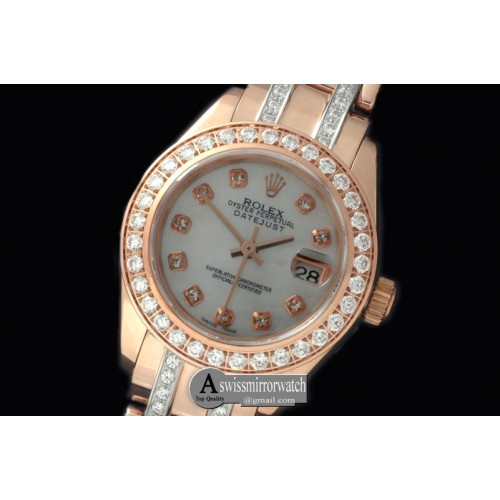 Rolex Diamond Bezel RG MOP Wht/Diam S-2671 Rolex Diamond Bezel RG MOP Wht/Diam S-2671