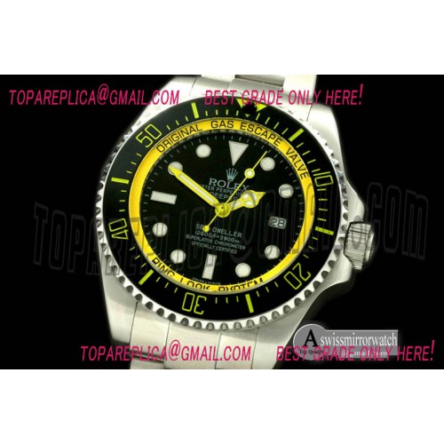 Rolex DeepSea Watch What if Edition SS Blk/Ylw A2813 Rolex DeepSea Watch What if Edition SS Blk/Ylw A2813
