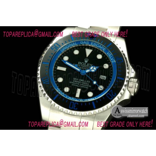 Rolex DeepSea Watch What if Edition SS Blk/Blue A2813