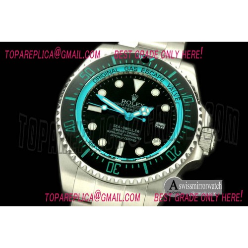 Rolex DeepSea Watch What if Edition SS Blk/LBlue A2813