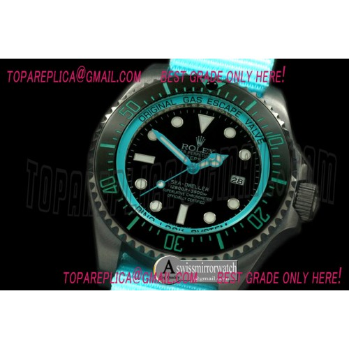 Rolex DeepSea Watch What if Edition PVD Blk/L-Blue A2813