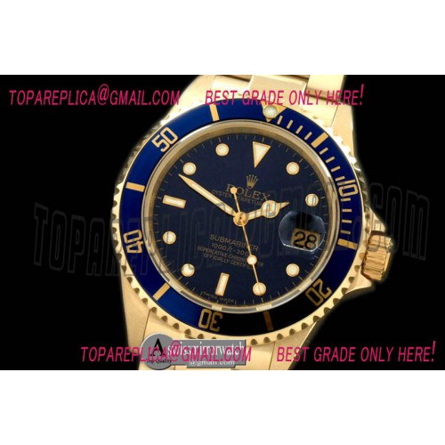 Rolex Submariner 16619 Blue FG Sub Asian 2824/3135
