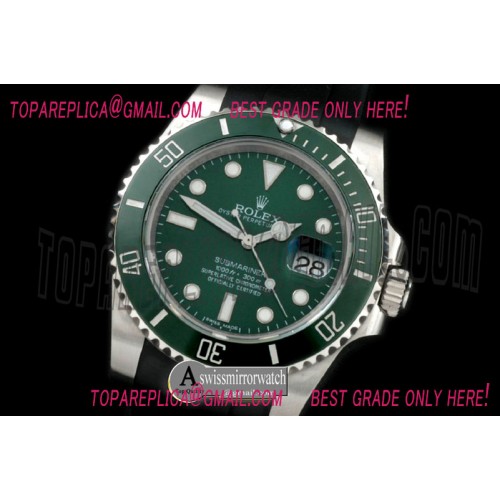 Rolex 116610LV Submariner Green SS Sub A-2836