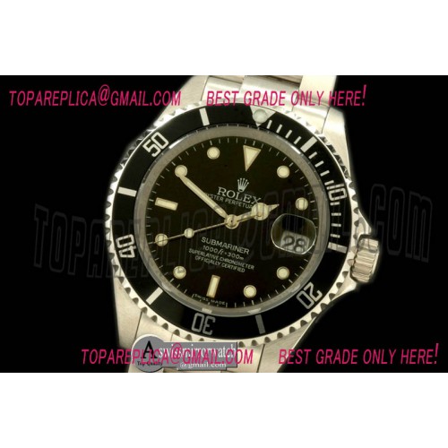 Rolex Submariner 16610 Black SS Sub Asian 2813