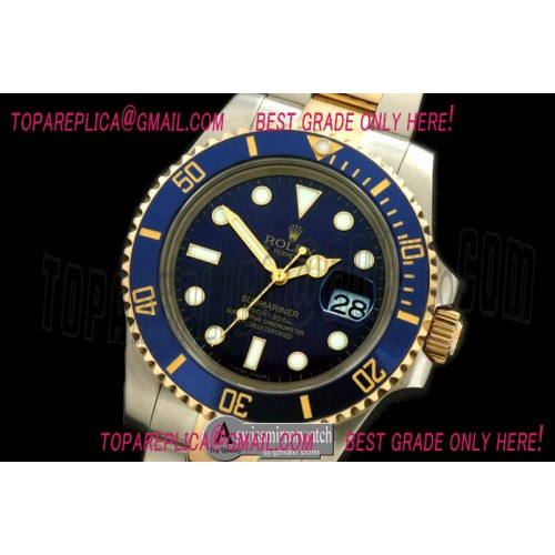 Rolex Submariner 116613 Blue TT Sub Swiss 2836/3135