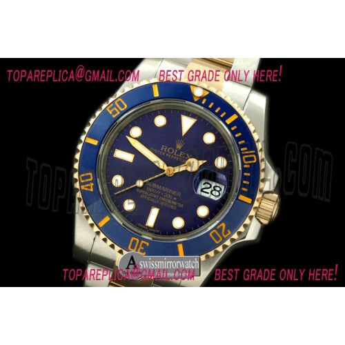 Rolex 116613 Blue TT Sub Asian 2836/3135