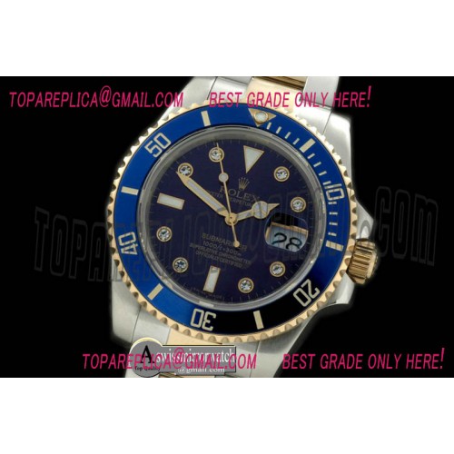 Rolex Submariner 116613 Blue TT/Diam Sub Swiss 2836/3135