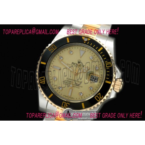 Rolex 116613 Twotone Submariner Gold TT Sub A-2836