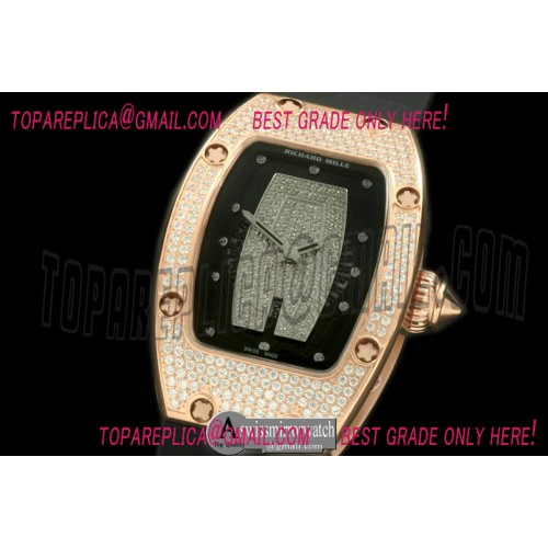 Richard Mille RM007 SS/RU Diam Asian 21J Decorated