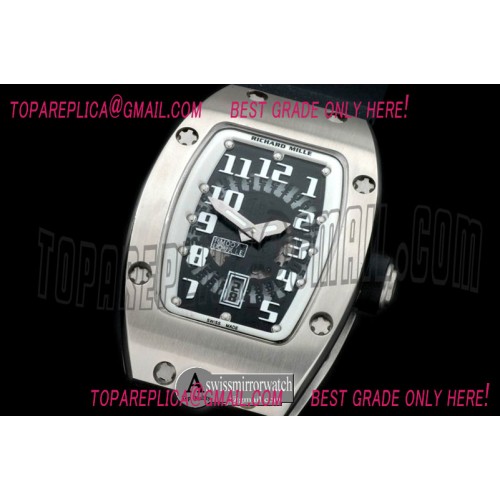 Richard Mille RM 007 SS/RU Black/White Asian 21J Decorated
