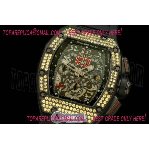 Richard Mille Felipe Massa Carbon SS/RU Asian 7750 Richard Mille Felipe Massa Carbon SS/RU Asian 7750