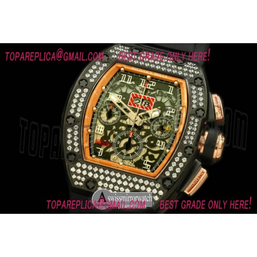 Richard Mille Carbon/Rose Gold Flyback PVD/RU Asian 7750 28800 Richard Mille Carbon/Rose Gold Flyback PVD/RU Asian 7750 28800