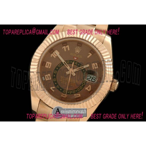 Rolex SkyDweller RG/RG R-Gold Asian 2836