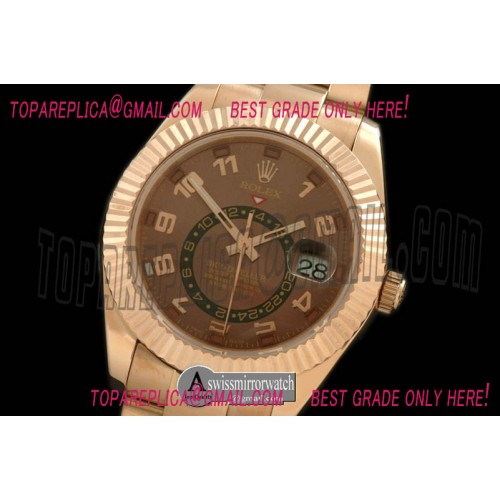 Rolex SkyDweller RG/RG R-Gold Asian 2813