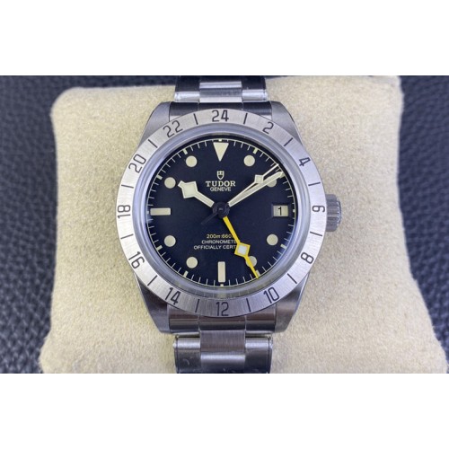 Tudor Black Bay GMT SS Bezel ZF 1:1 Best Edition Black Dial on SS Bracelet A2836 Tudor Black Bay GMT SS Bezel ZF 1:1 Best Edition Black Dial on SS Bracelet A2836
