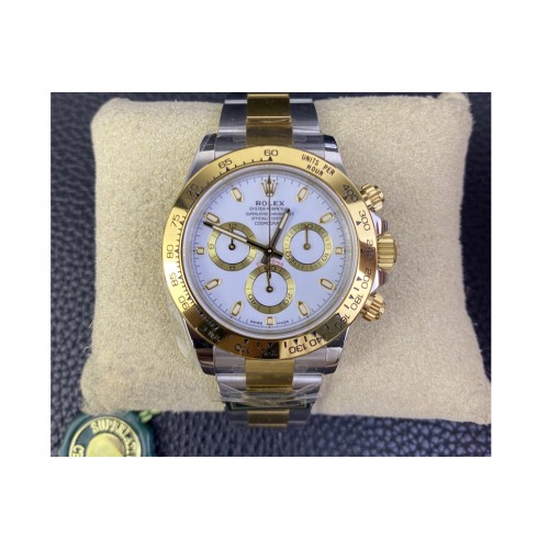 Rolex Daytona 116503 KING 1:1 Best Edition White Dial on SS/YG Bracelet SA4130