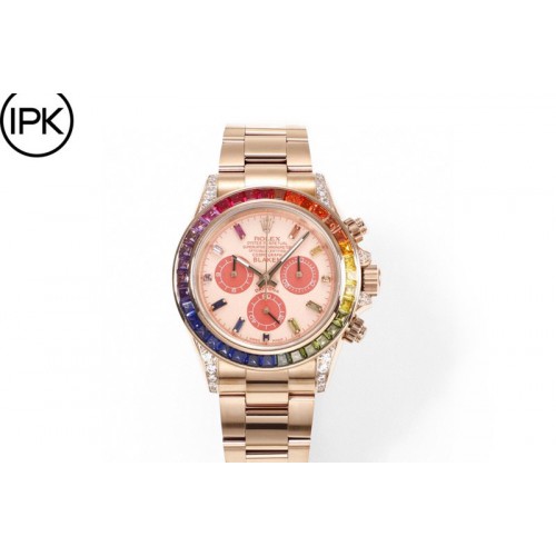 Rolex Daytona 116595 RBOW Rainbow IPK Best Edition Gold/RG Dial on RG Bracelet A7750