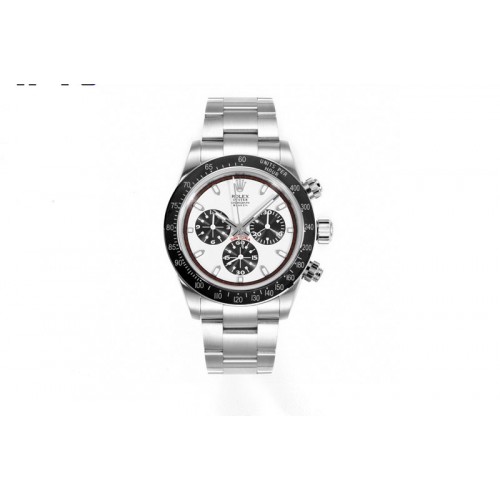 Rolex Daytona Blaken IPK Best Edition White/Black Dial on SS Bracelet A7750