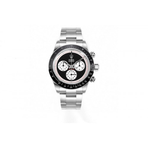 Rolex Daytona Blaken IPK Best Edition Black/White Dial on SS Bracelet A7750