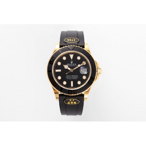 Rolex Yacht-Master 226658 KF 1:1 Best Edition YG Wrapped on Oysterflex Strap VR3235 (Gen Weight)