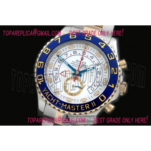 Rolex Yacthmaster II (42mm) SS/YG White Asia 7750