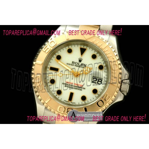 Rolex Yachtmaster Men SS/YG TT White Asian 2836/3135