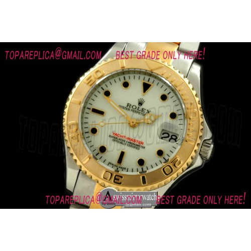 Rolex Yachtmaster Mid SS/YG White Asian 2836/3135