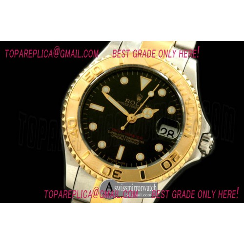 Rolex Yachtmaster Mid SS/YG Black Asian 2836/3135
