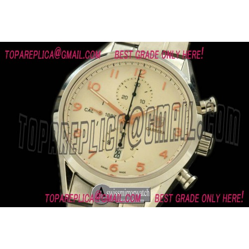 Tag Heuer Carrera 1887 Vintage Chrono SS/SS White A-7750 Tag Heuer Carrera 1887 Vintage Chrono SS/SS White A-7750