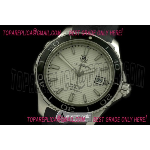 Tag Heuer Aquaracer Calibre 5 SS/RU White SW200