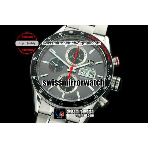 Tag Heuer Monaco GP Limited Edition Carrera 43mm Limited Ed Chrono SS/SS Grey A-7750