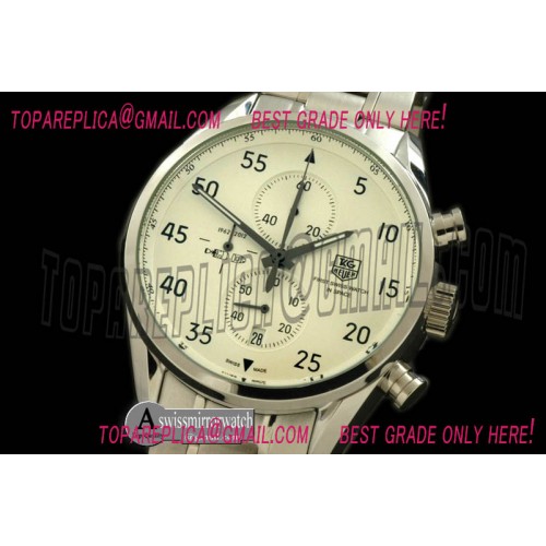 Tag Heuer Carrera 1887 Spacex SS/SS White Jap Qtz Tag Heuer Carrera 1887 Spacex SS/SS White Jap Qtz