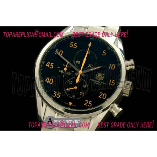 Tag Heuer Carrera 1887 Spacex SS/SS Black Jap Qtz Tag Heuer Carrera 1887 Spacex SS/SS Black Jap Qtz